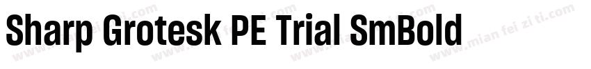 Sharp Grotesk PE Trial SmBold 15字体转换